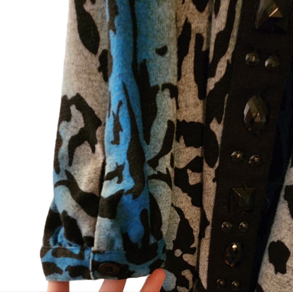 Multiples Medium 100% Polyester Attached Cardigan… - image 5